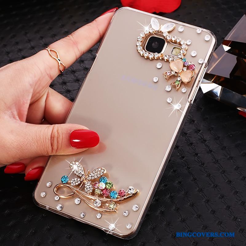 Samsung Galaxy A9 Strass Etui Stjerne Beskyttelse Hård Telefon Cover