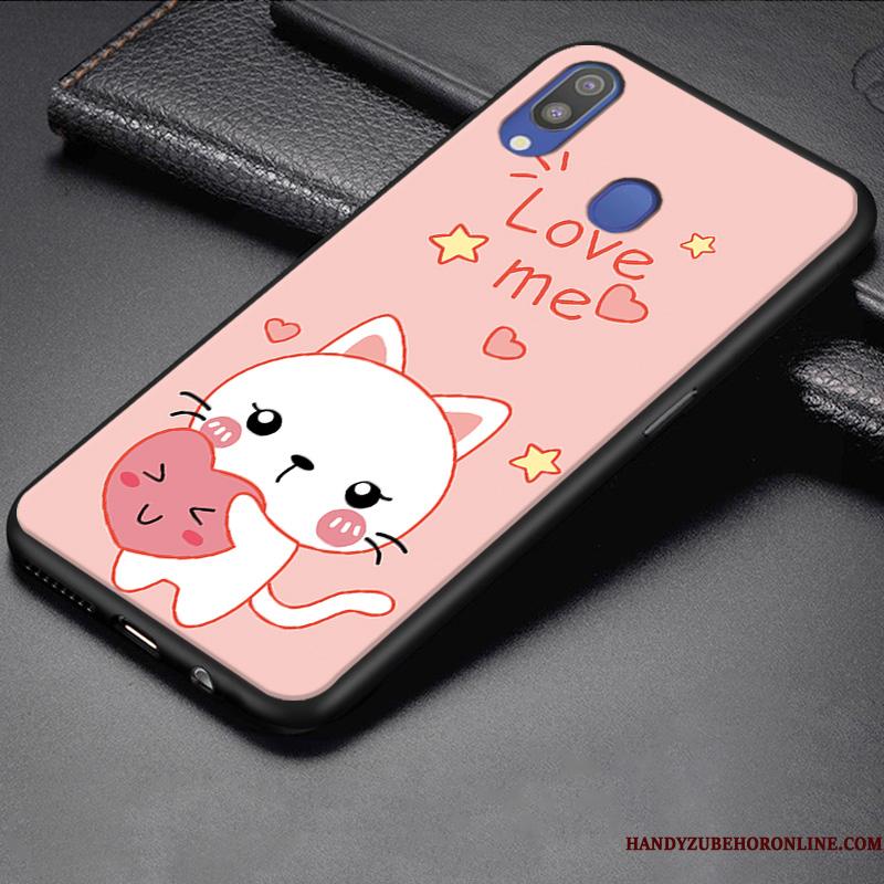 Samsung Galaxy M20 Etui Cartoon Stjerne Gul Anti-fald Beskyttelse Lille Sektion Alt Inklusive