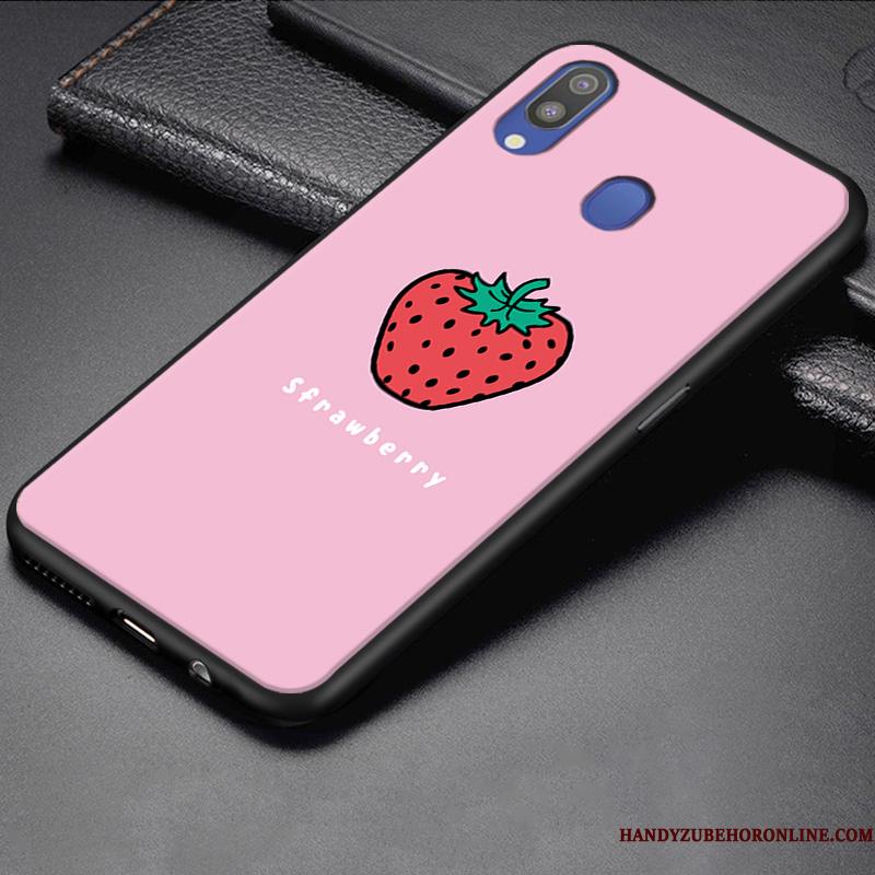 Samsung Galaxy M20 Etui Cartoon Stjerne Gul Anti-fald Beskyttelse Lille Sektion Alt Inklusive