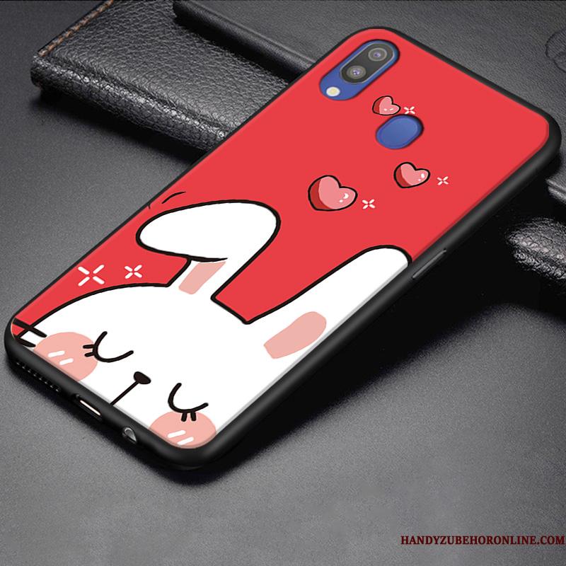 Samsung Galaxy M20 Etui Cartoon Stjerne Gul Anti-fald Beskyttelse Lille Sektion Alt Inklusive