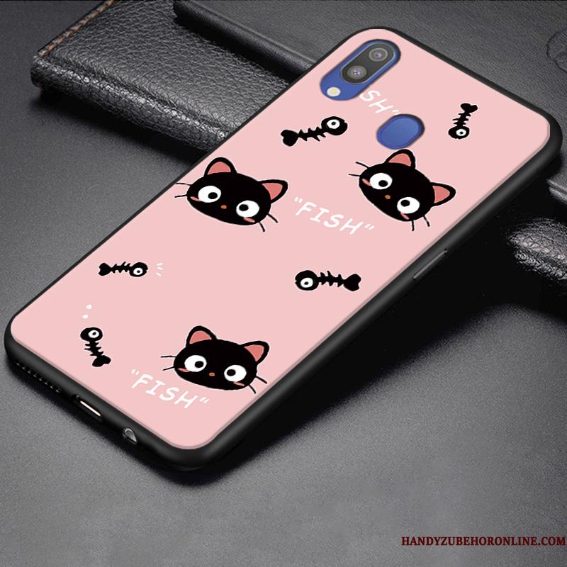 Samsung Galaxy M20 Etui Cartoon Stjerne Gul Anti-fald Beskyttelse Lille Sektion Alt Inklusive