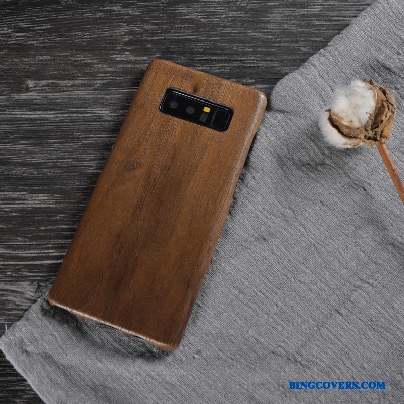 Samsung Galaxy Note 8 Beskyttelse Etui Massivt Træ Stjerne Cover Telefon