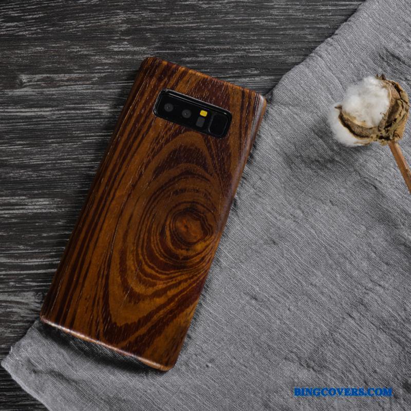 Samsung Galaxy Note 8 Beskyttelse Etui Massivt Træ Stjerne Cover Telefon