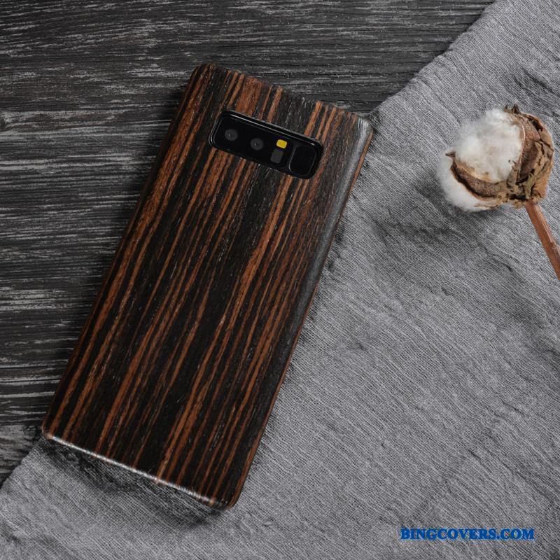 Samsung Galaxy Note 8 Beskyttelse Etui Massivt Træ Stjerne Cover Telefon