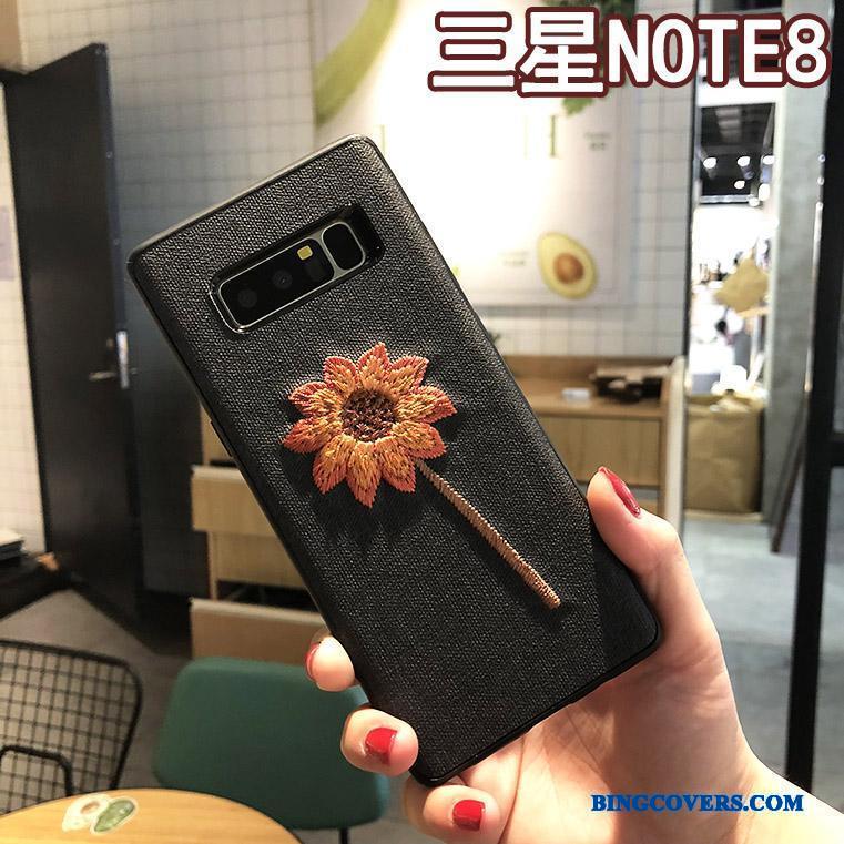 Samsung Galaxy Note 8 Cover Anti-fald Kreativ Mobiltelefon Telefon Etui Sort Ny