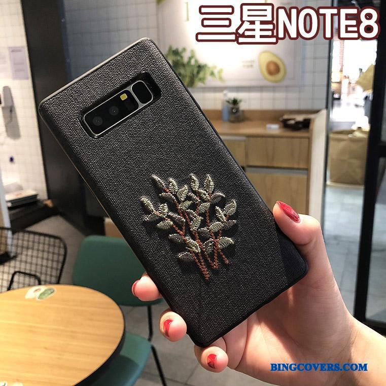 Samsung Galaxy Note 8 Cover Anti-fald Kreativ Mobiltelefon Telefon Etui Sort Ny