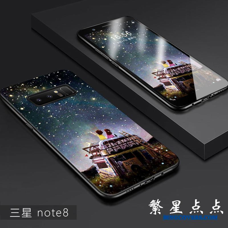 Samsung Galaxy Note 8 Etui Trend Silikone Stjerne Beskyttelse Anti-fald Gennemsigtig Cover