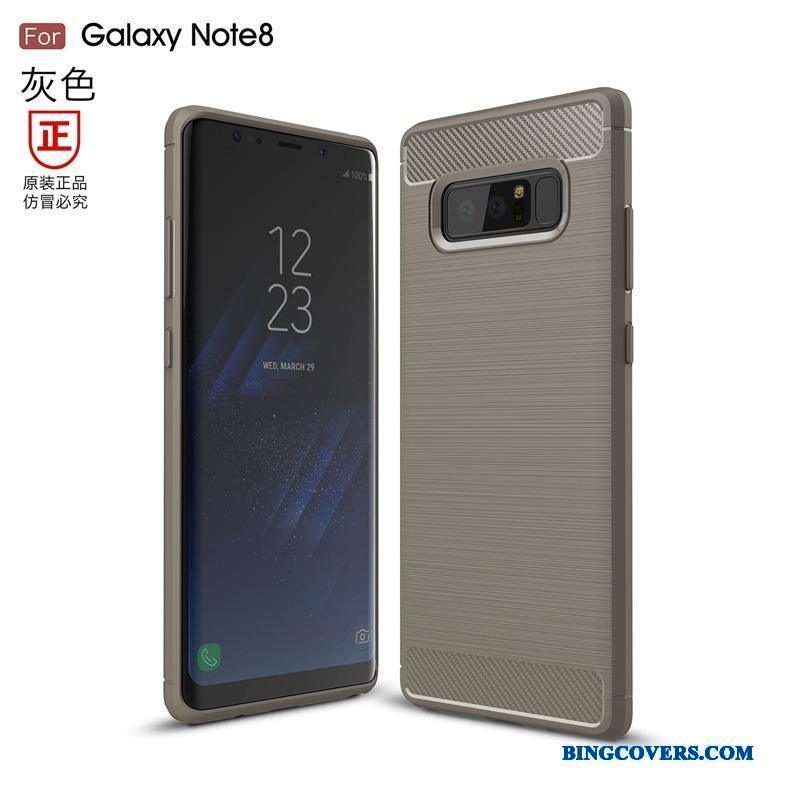 Samsung Galaxy Note 8 Fiber Telefon Etui Silke Cover Blød Alt Inklusive Beskyttelse