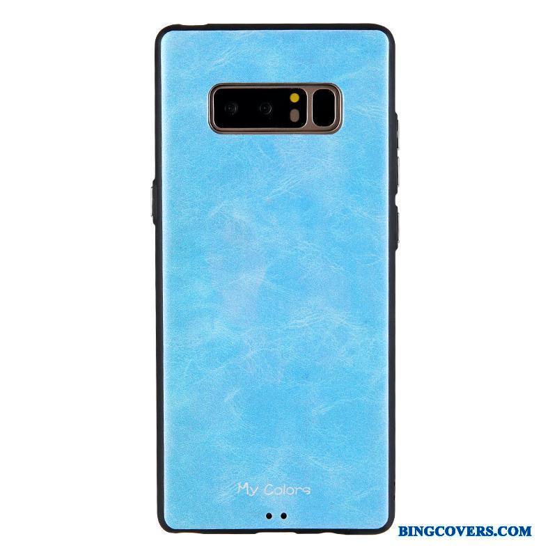 Samsung Galaxy Note 8 Silikone Telefon Etui Anti-fald Blød Cover Farve Nubuck