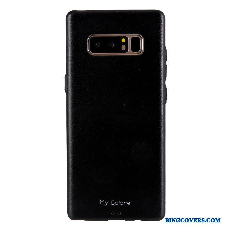 Samsung Galaxy Note 8 Silikone Telefon Etui Anti-fald Blød Cover Farve Nubuck