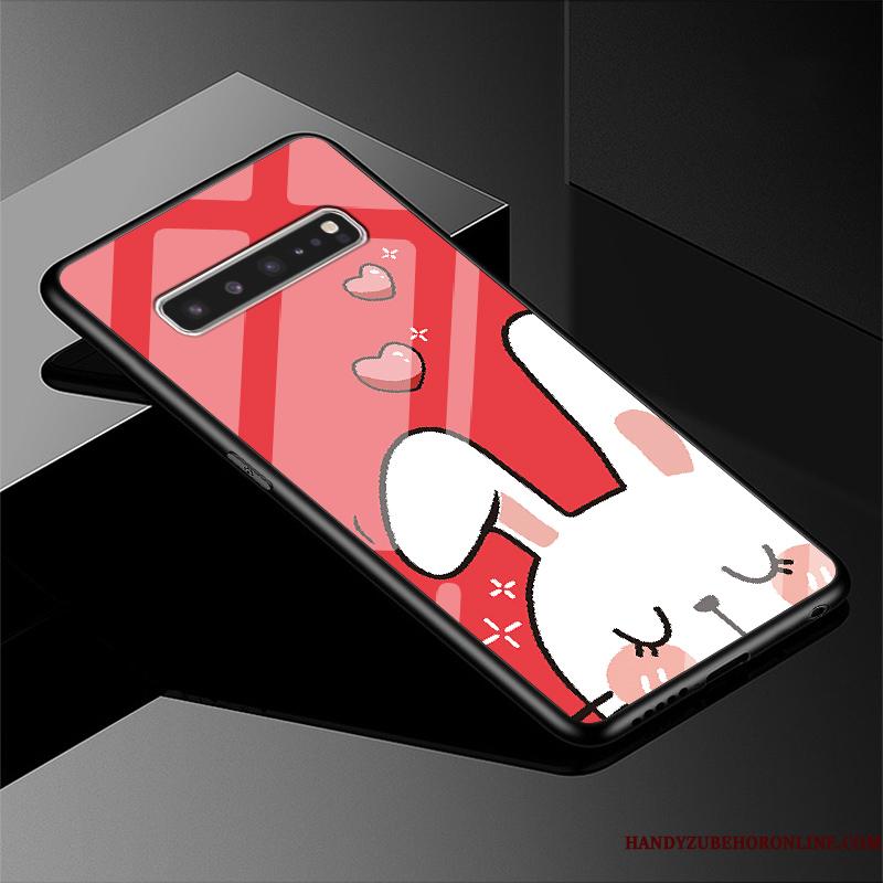 Samsung Galaxy S10 5g Simple Telefon Etui Glas Stjerne Beskyttelse Cover Grøn