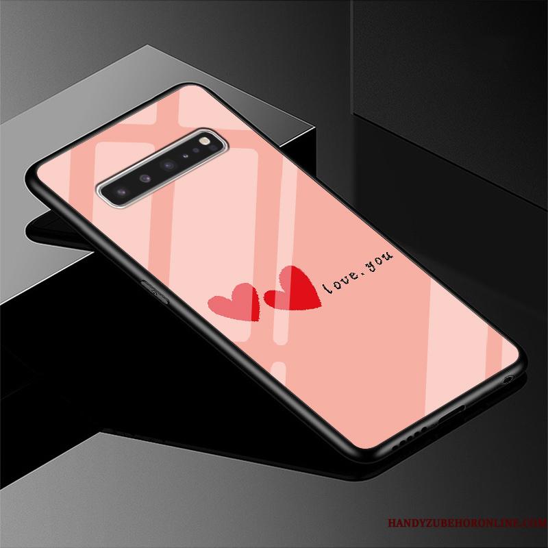 Samsung Galaxy S10 5g Simple Telefon Etui Glas Stjerne Beskyttelse Cover Grøn