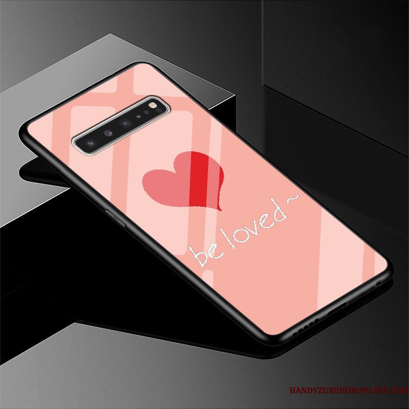 Samsung Galaxy S10 5g Simple Telefon Etui Glas Stjerne Beskyttelse Cover Grøn