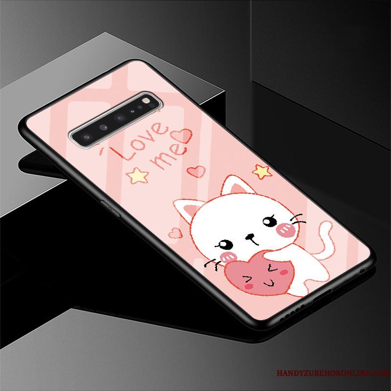 Samsung Galaxy S10 5g Simple Telefon Etui Glas Stjerne Beskyttelse Cover Grøn