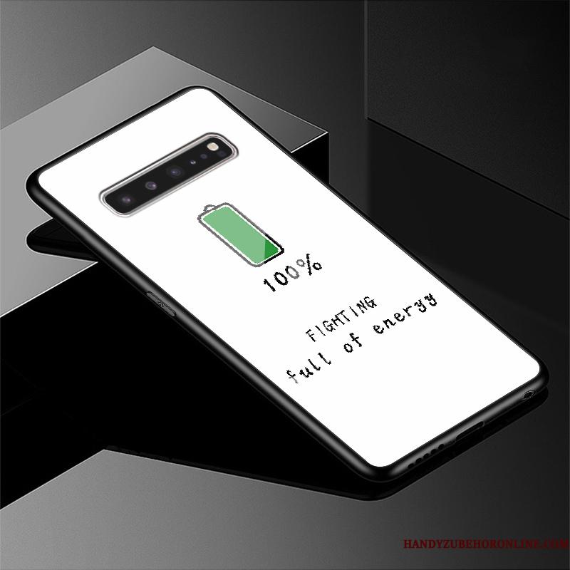 Samsung Galaxy S10 5g Simple Telefon Etui Glas Stjerne Beskyttelse Cover Grøn