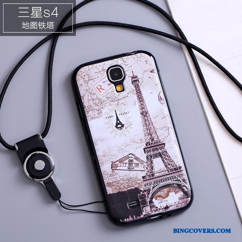 Samsung Galaxy S4 Blød Silikone Cartoon Smuk Cover Telefon Etui Sort