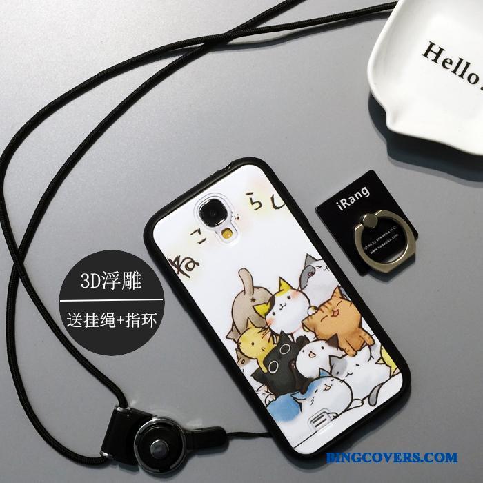 Samsung Galaxy S4 Cover Silikone Blød Sort Telefon Etui Alt Inklusive Cartoon