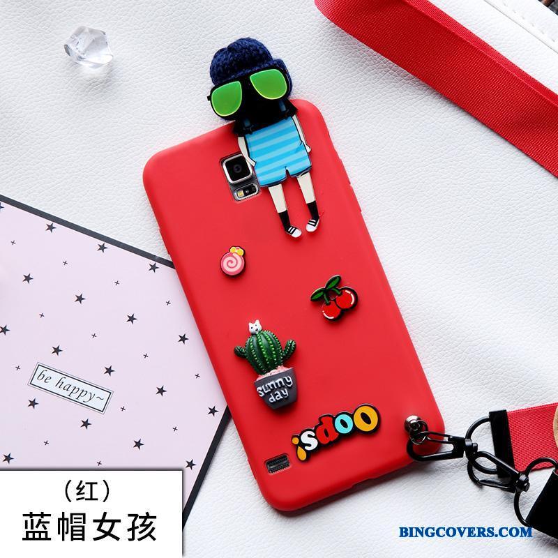 Samsung Galaxy S4 Telefon Etui Beskyttelse Cover Rød Stjerne Anti-fald Cartoon