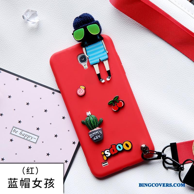 Samsung Galaxy S4 Telefon Etui Beskyttelse Cover Rød Stjerne Anti-fald Cartoon