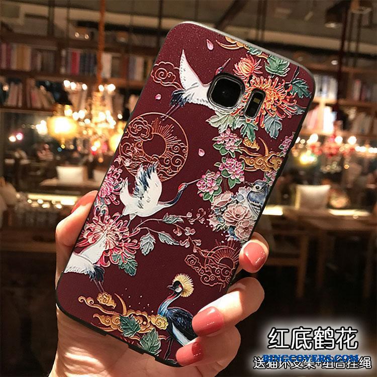 Samsung Galaxy S7 Cartoon Hængende Ornamenter Silikone Stjerne Blå Etui Cover