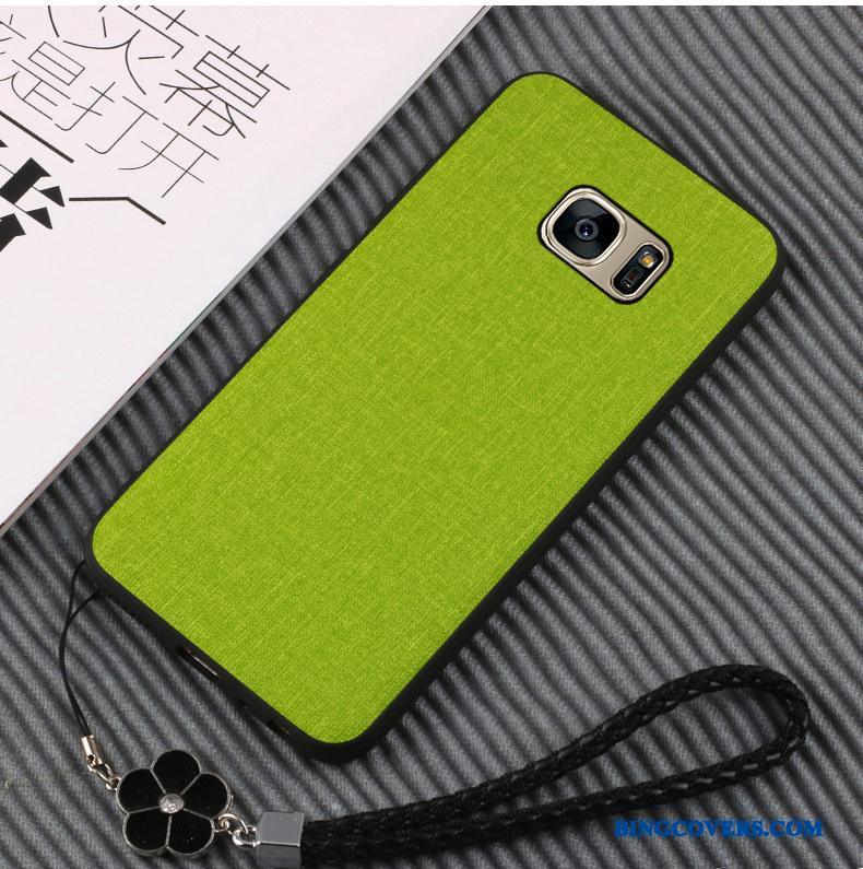 Samsung Galaxy S7 Edge Cover Beskyttelse Khaki Stjerne Etui Blød Telefon