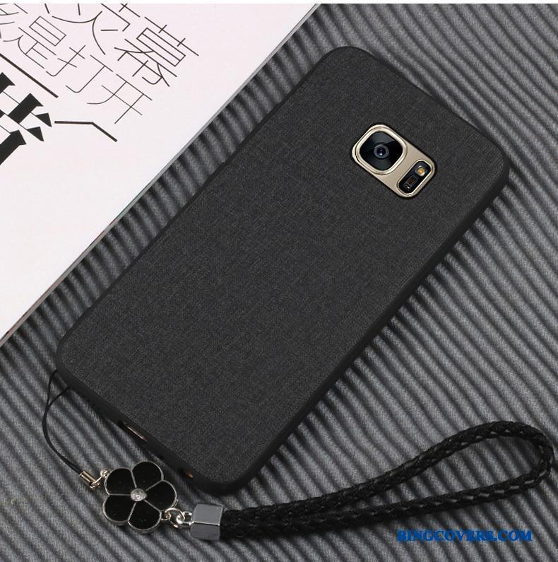 Samsung Galaxy S7 Edge Cover Beskyttelse Khaki Stjerne Etui Blød Telefon