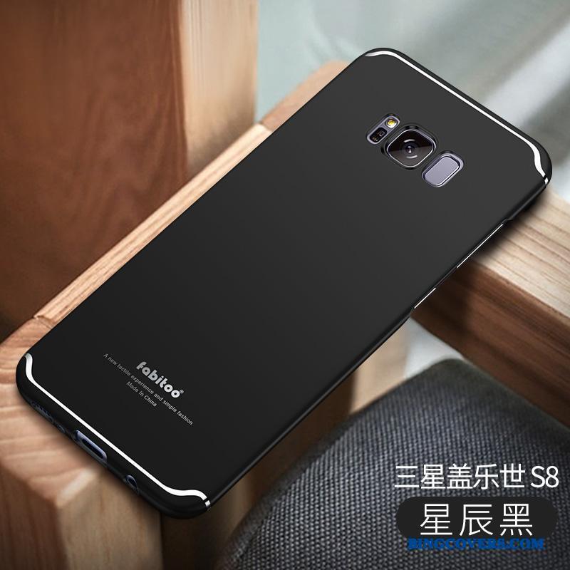 Samsung Galaxy S8+ Hård Nubuck Lyseblå Cover Beskyttelse Stjerne Etui