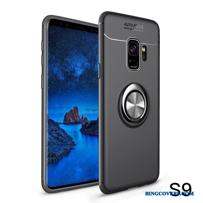 Samsung Galaxy S9 Alt Inklusive Anti-fald Blød Cover Sort Etui Beskyttelse