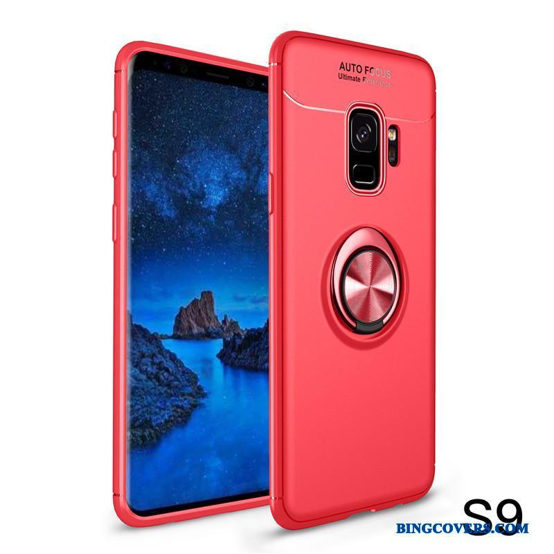 Samsung Galaxy S9 Alt Inklusive Anti-fald Blød Cover Sort Etui Beskyttelse