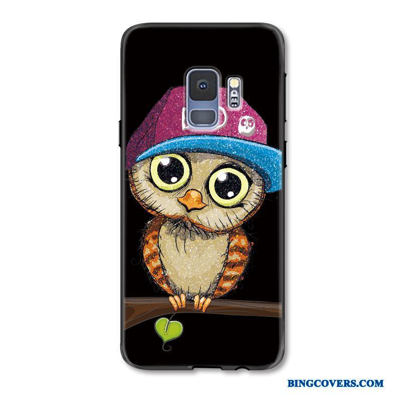 Samsung Galaxy S9 Cartoon Stjerne Smuk Telefon Etui Cover Sort Beskyttelse