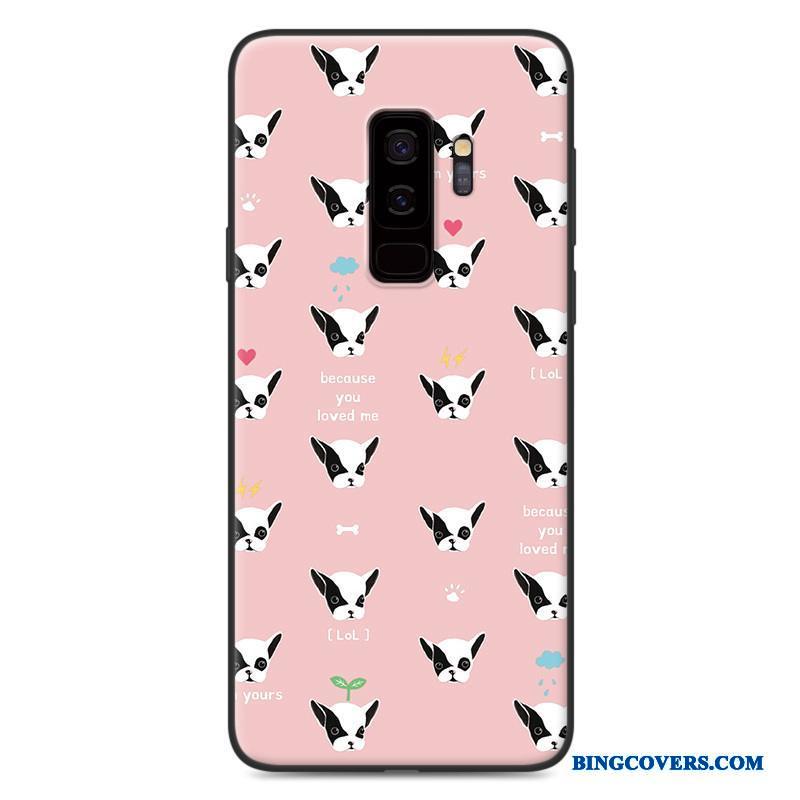 Samsung Galaxy S9 Cartoon Telefon Etui Alt Inklusive Nubuck Beskyttelse Cover Grå