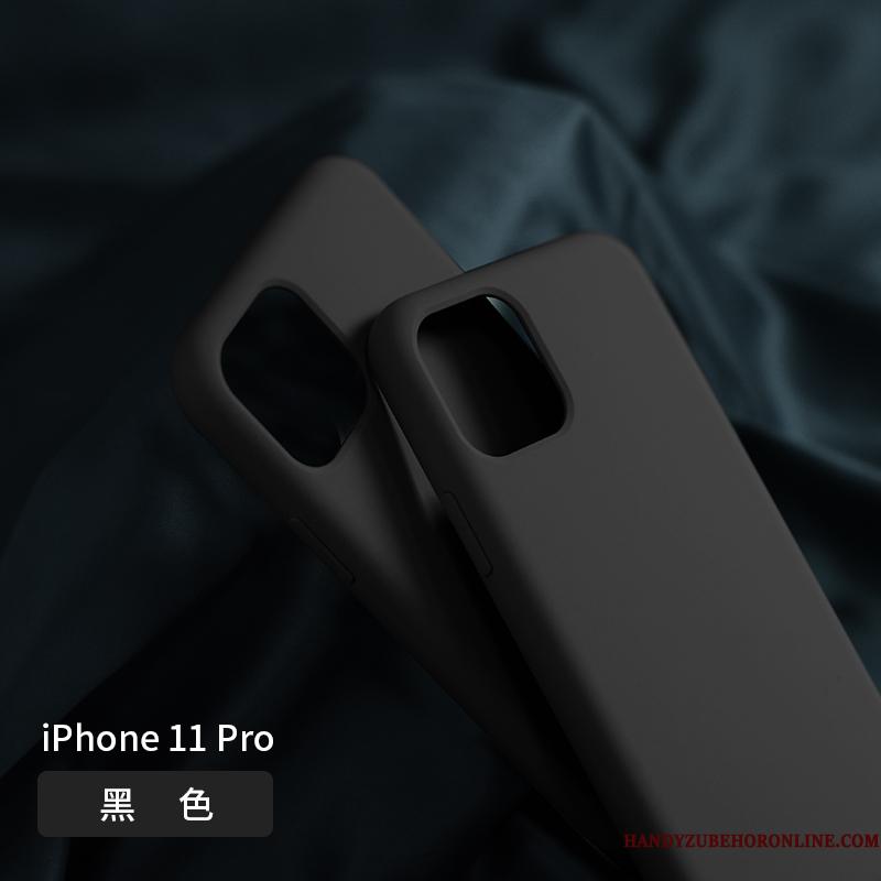 iPhone 11 Pro Anti-fald Blød Net Red Lilla Mørkegrøn Silikone Telefon Etui