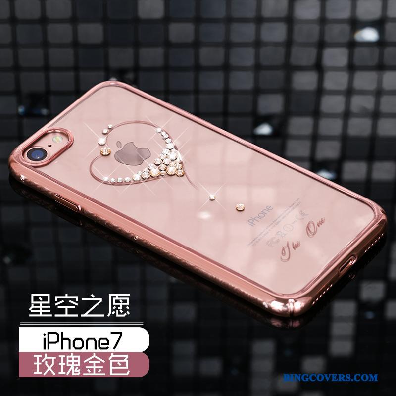 iPhone 7 Hård Anti-fald Ny Telefon Etui Luksus Cover Rosa Guld