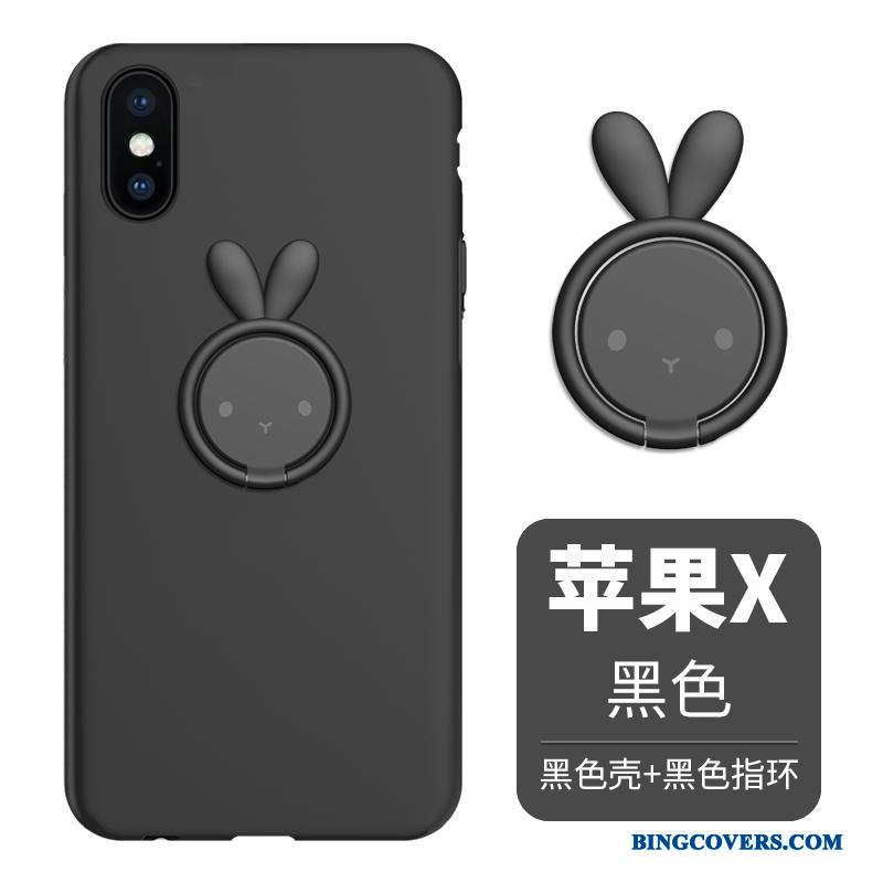 iPhone X Etui Ny Silikone Nubuck Tynd Anti-fald Support Blød