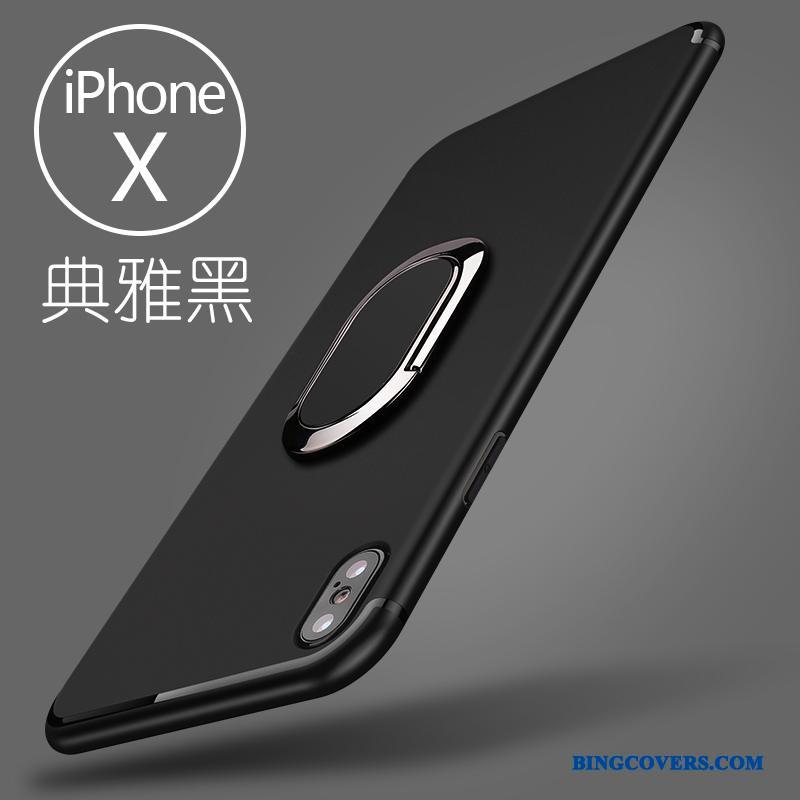 iPhone X Etui Ny Silikone Nubuck Tynd Anti-fald Support Blød